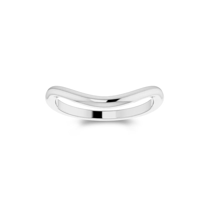 Curved Contour Band in Sterling Silver