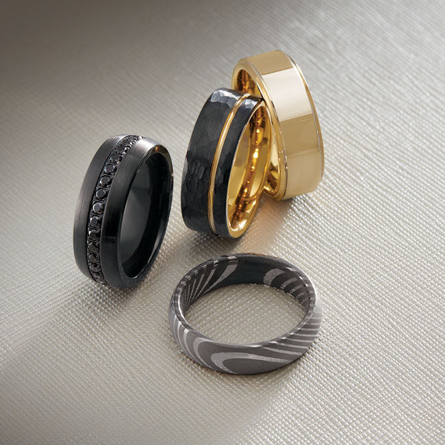Classic and Contemporary Men's Wedding Bands