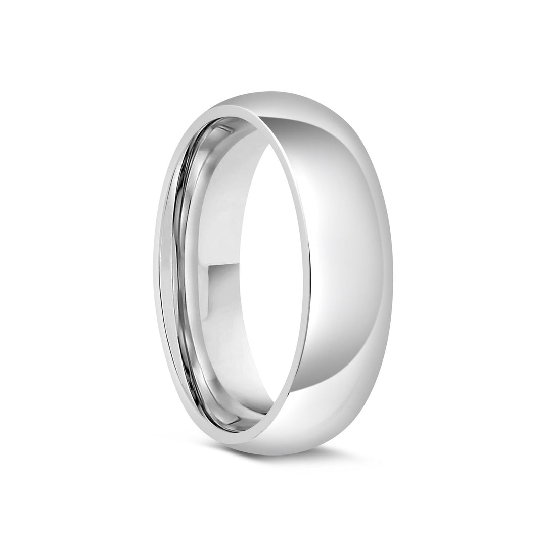 Titanium Domed Polished Band