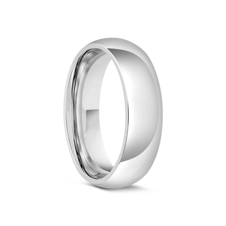 Titanium Domed Polished Band