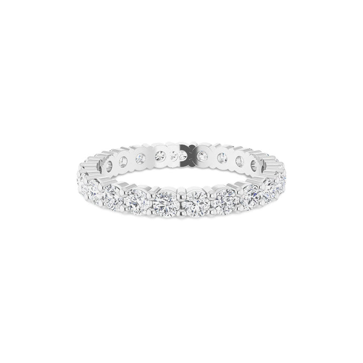 Moissanite Eternity Band in Sterling Silver (1.375 TCW)