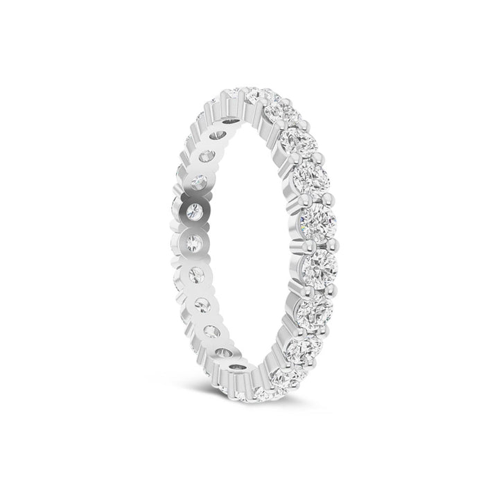 Moissanite Eternity Band in Sterling Silver (1.375 TCW)