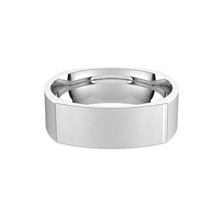 Wide Square Band in Sterling Silver